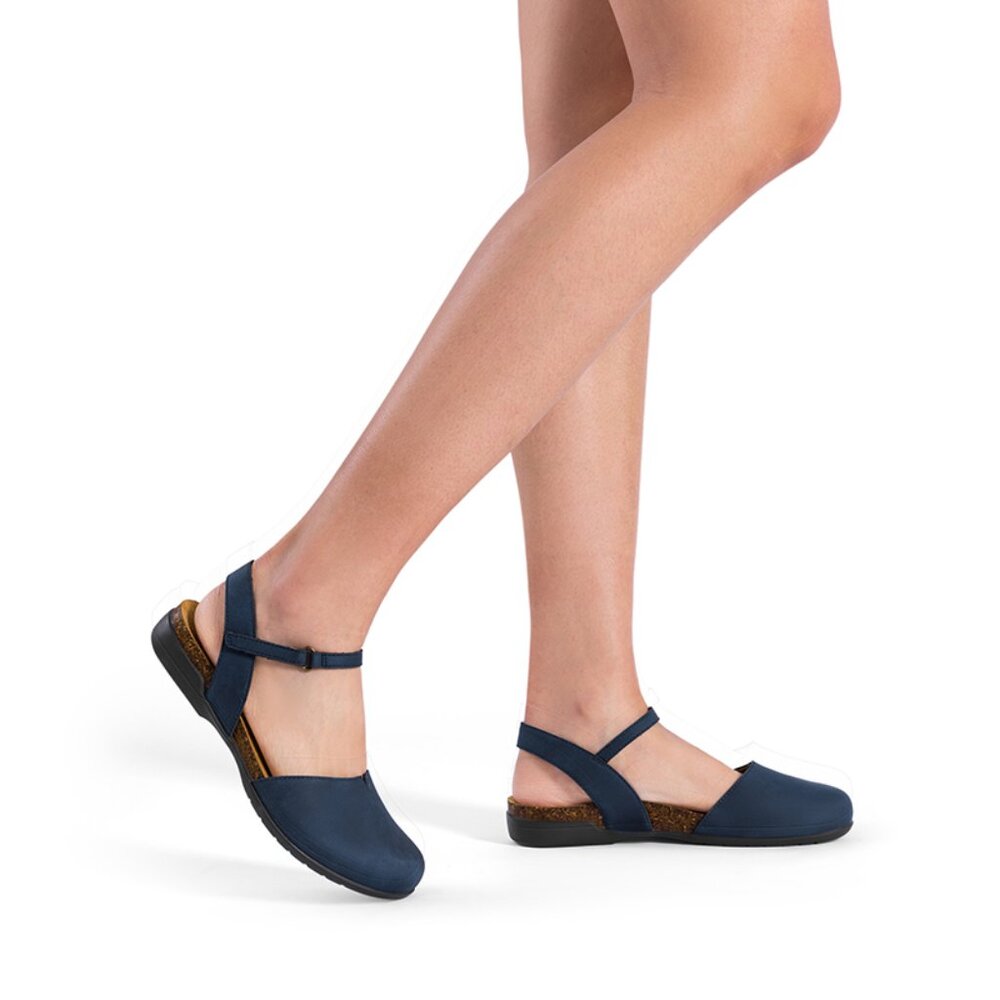 DREAM PAIRS Navy Closed Toe Arch Support Sandals/NIB/8.5 - Picture 2 of 16